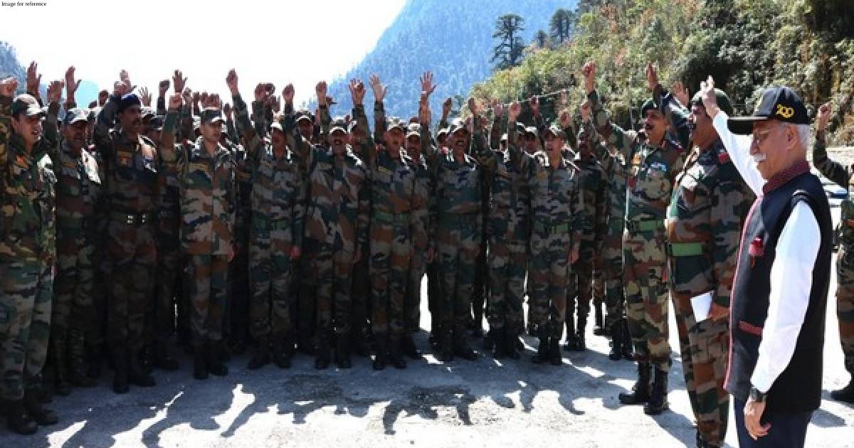 Arunachal Pradesh: Governor interacts with ITBP troops at Yorlung post near LAC